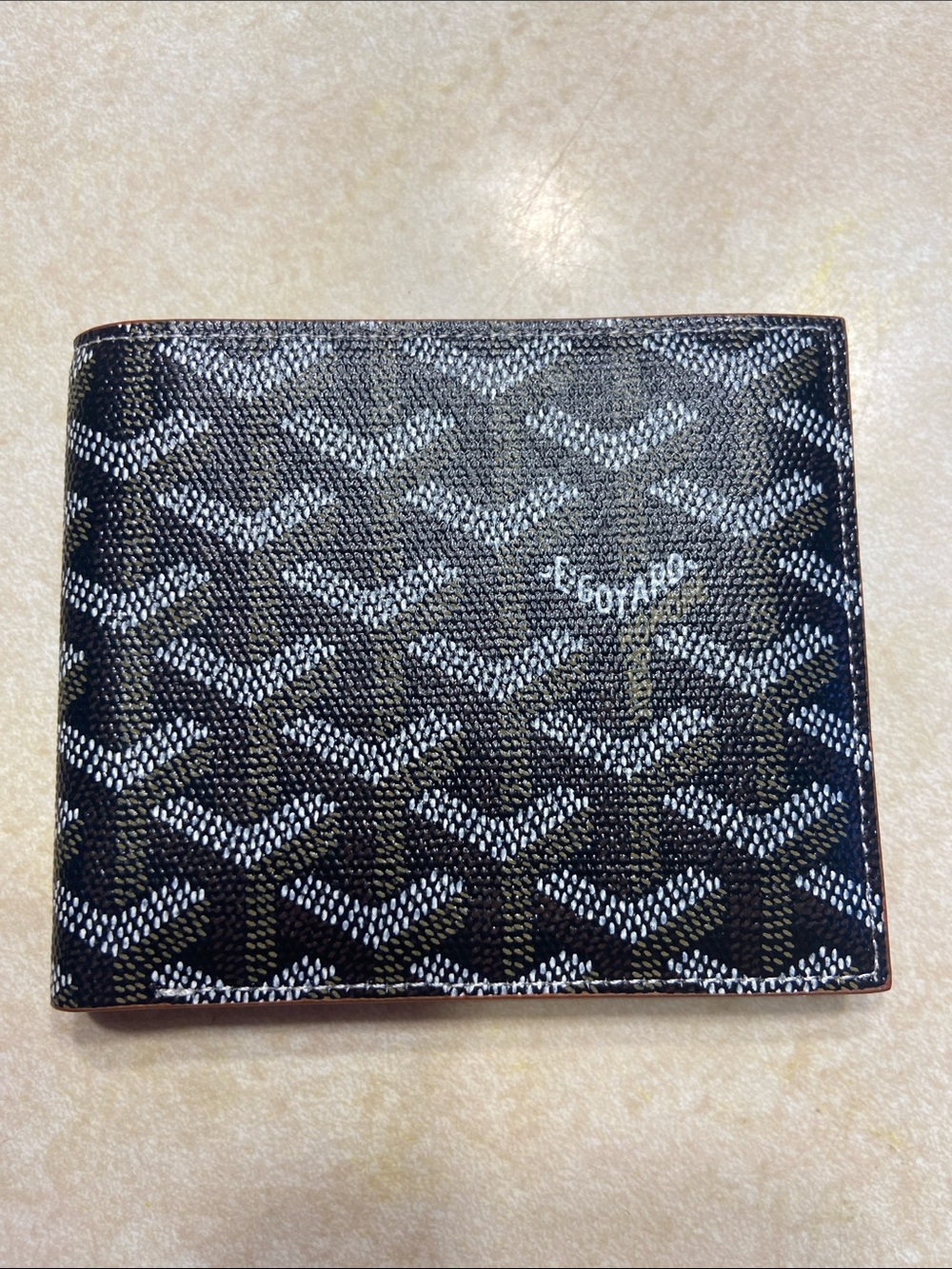 Vintage Black and Brown Chevron Wallet Card Holder - Picture 5 of 12